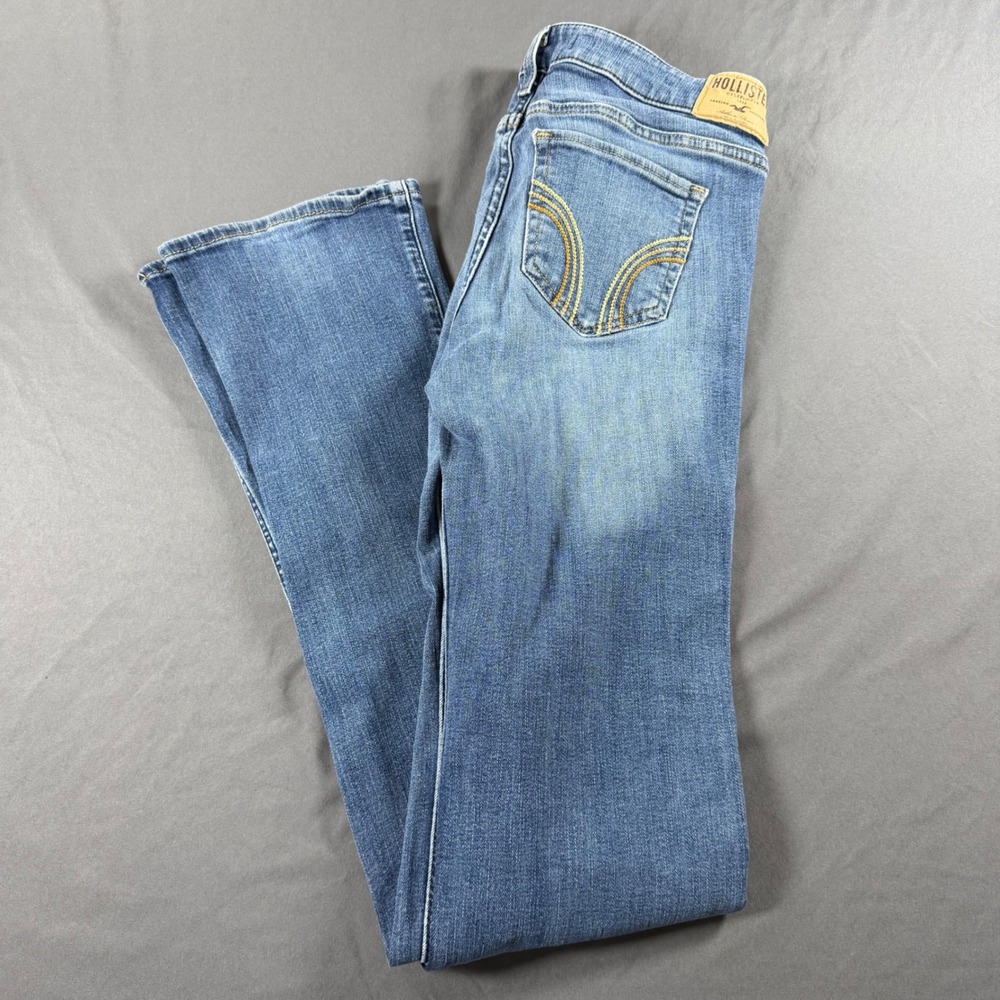 Hollister Low Rise Bootcut Jeans Medium Wash Y2K W28 L35 Size 7L